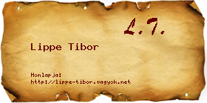 Lippe Tibor névjegykártya
